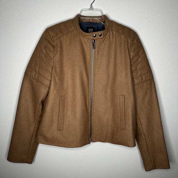 GAP Camel Brown Bomber Jacket - Picture 3 of 9